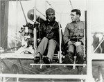 Walter Brookins at the Controls of a Wright Flyer, ca. 1911