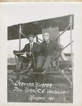 Edward Korn and C. E. Vandivort at the Controls of Benoist Airplane, circa 1911