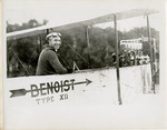 Edward Korn at the Controls of a Benoist Type XII, circa 1912