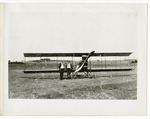 Edward and Milton Korn Standing In front of a Benoist Type XII Airplane, circa 1912