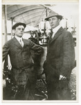 Edward Korn and Russell Froelich Standing by a Benoist Type XII, circa 1912