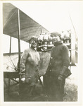Edward Korn and an Unidentified Woman Beside a Benoist Type XII Airplane, circa 1912
