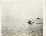 General Aeroplane Verville Flying Boat Moving Across Open Water, circa 1916