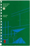 1974-1975 Wright State University Graduate Course Catalog by Wright State University