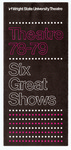 Theatre 78-79: Six Great Shows by Wright State University