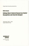 Ninth Annual Bolinga Black Cutural Resources Center Recognition and Awards Banquet by Black Cutural Resources Center