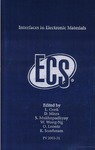 Interfaces in Electronic Materials: Proceedings of the International Symposium by L. Cook, D. Misra, Sharmila M. Mukhopadhyay, W. Wong-Ng, O. Leonte, and K. Sundaram