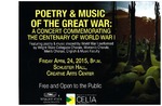 Poetry and Music of the Great War Flyer by CELIA