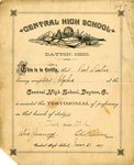 Central High School Certificate