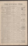 The Evening Item May 15, 1890 by Orville Wright and Wilbur Wright