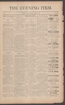 The Evening Item June 5, 1890 by Orville Wright and Wilbur Wright