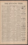 The Evening Item June 10, 1890 by Orville Wright and Wilbur Wright
