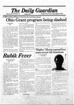 The Guardian, January 29, 1982 by Wright State University Student Body