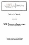Chamber Orchestra - 2019-10-08 by Jackson Leung and Wright State University Chamber Orchestra