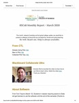 Raj Soin College of Business Monthly Update - March 2020