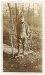 Soldier Posing on Bridge