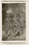 Postcard of Soldiers Posing for Group Photograph