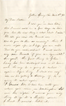 Letter, 1863 March 8, Mary [Mary Ladley] to My Dear Brother [Oscar D. Ladley] by Mary Ladley
