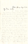 Letter, 1863 May 11, Mary [Mary Ladley] to My Dear Brother [Oscar D. Ladley] by Mary Ladley