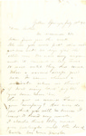 Letter, 1863 July 19, Mary [Mary Ladley] to Brother [Oscar D. Ladley]