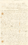 Letter, 186[4] January 13, Oscar D. Ladley to Mother and Sisters [Catherine, Mary, and Alice Ladley]