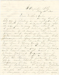 Letter, 1864 May 10, Oscar D. Ladley to Mother and Sisters [Catherine, Mary, and Alice Ladley]