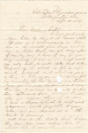 Letter, 1864 September 22, Oscar D. Ladley to Mother and Sisters [Catherine, Mary, and Alice Ladley]