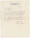 Letter, 1913, October 8, Adina Myers to Mrs. M. McClellan Brown [Martha McClellan Brown] by Adina Myers