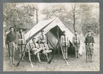 Photo of guard tent at annual Miami Military Institute encampment, 1903