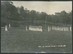 Photograph of Miami Military Institute cadets in field, performing dress parade, 1905