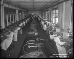 Dayton-Wright Airplane Company employees working in the Wire Department on April 3, 1918 by The Dayton-Wright Airplane Company