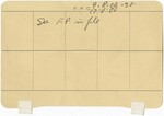 Mugshot Card for John Barton, 1937 — Reverse by Wright State University