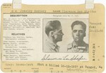 Mugshot Card for Clarence Lee Shaffer, 1937 by Wright State University