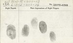 Record of Arrest for Alfred George Fouts, July 6, 1946 — Reverse by Wright State University