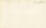 Record of Arrest for Alfred George Fouts, August 31, 1933 — Reverse by Wright State University
