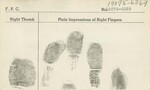Record of Arrest for Alfred George Fouts, December 16, 1943 — Reverse by Wright State University