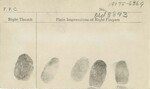 Record of Arrest for Alfred George Fouts, circa 1946 — Reverse by Wright State University