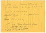 Evidence Card for Illinois Bunn Special Pocket Watch, August 6, 1946 by Wright State University