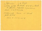 Evidence Card for Illinois Pocket Watch, circa 1946 by Wright State University