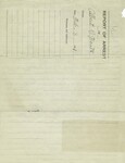 Bureau of Identification Arrest Report for Alfred George Fouts, February 3, 1931 — Reverse by Wright State University
