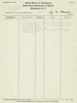 FBI Criminal History Record for Alfred Fouts, Page 3, December 28, 1943 by Wright State University