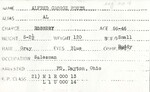 Identification Record Card for Alfred George Fouts, Robbery, July 6, 1946 by Wright State University