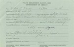 Disposition of Arrest Record for Alfred Fouts, July 6, 1946 by Wright State University