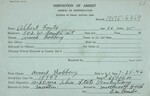 Bureau of Identification Disposition of Arrest Record for Alfred Fouts, Armed Robbery, 1946 by Wright State University