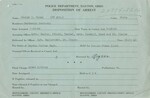 Dayton Police Department Disposition of Arrest Record for George Moran, July 1946 by Wright State University