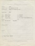 Bureau of Identification Criminal Record Card for George Moran, 1946 — Reverse by Wright State University