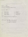 Dayton Division of Police Bureau of Identification Record Card for Virgil Wilson Summers, July 13, 1946 — Reverse by Wright State University