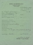 Bureau of Identification Disposition of Sentence Record for Virgil Summers, August 26, 1946 by Wright State University