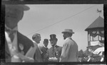 General Carlos Garcia Velez, Cuban Minister to the United States, with other guests at the 1909 Wright Brothers Homecoming Celebration medals ceremony