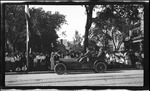 Ohio Governor Judson Harmon and Dayton Mayor Edward Burkhart riding in an automobile during the 1909 Wright Brothers Homecoming Celebration parade